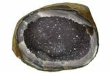 Light Purple Amethyst Jewelry Box Geode with Metal Stand #171888-6